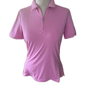 N Vo Women’s Short Sleeve Quarter Zip Golf Shirt. Size XS